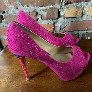 Sz 8 Gianni Bini Rhinestone Heels